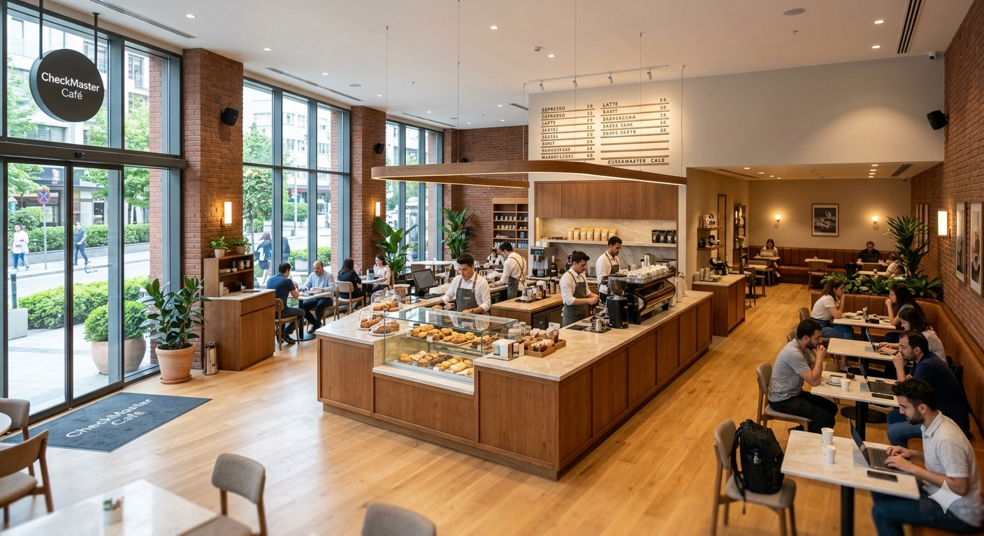 Clean café interior